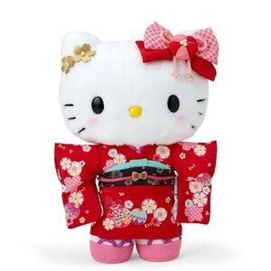 Sanrio Hello Kitty Red and Pink Stuffed Animal